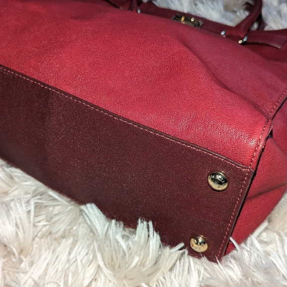 Michael Kors large Hamilton purse dark red - Picture 7 of 12